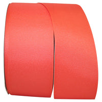 Coral 2-1 4 Inch Grosgrain Texture Ribbon for Wreaths & Bows