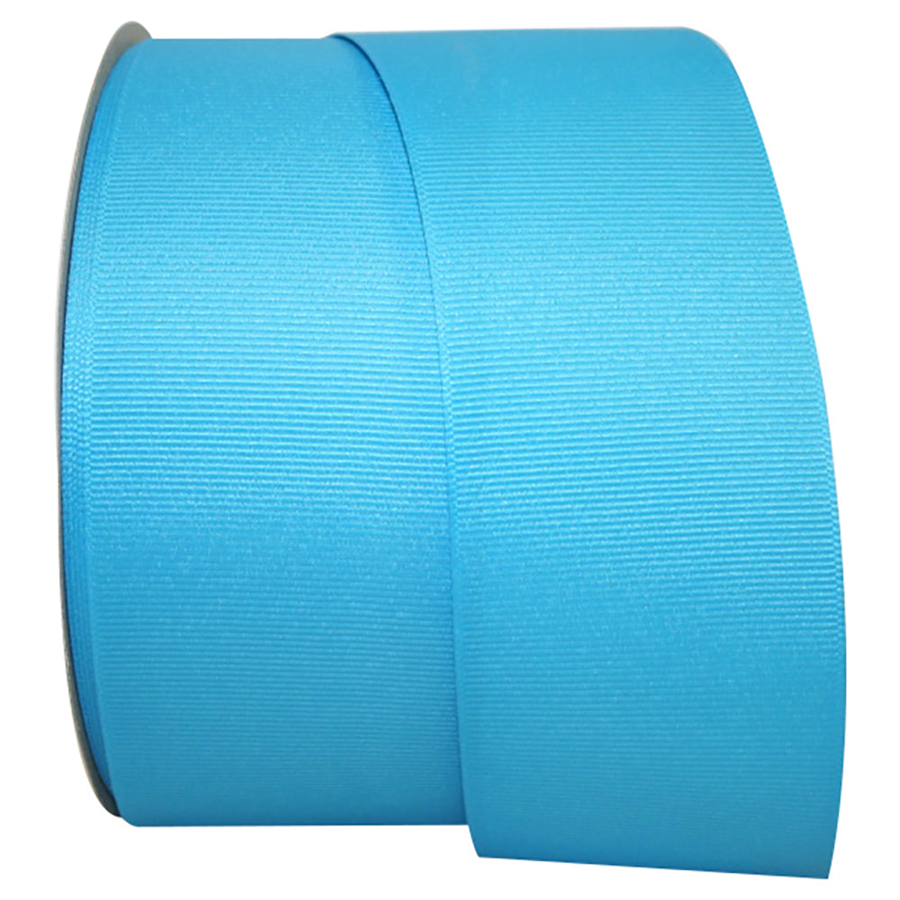 Turquoise Grosgrain Texture Ribbon 2-1/4 Inch 50 Yards