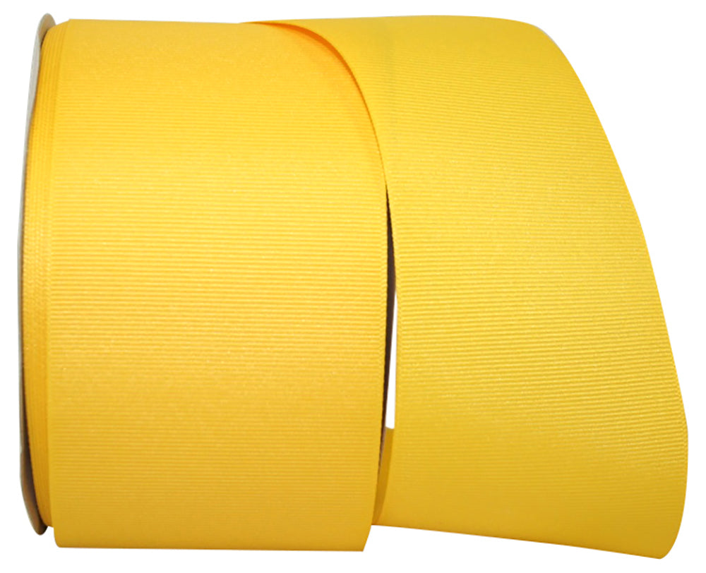 Maize 3 Inch Grosgrain Texture Ribbon for Wreaths & Bows