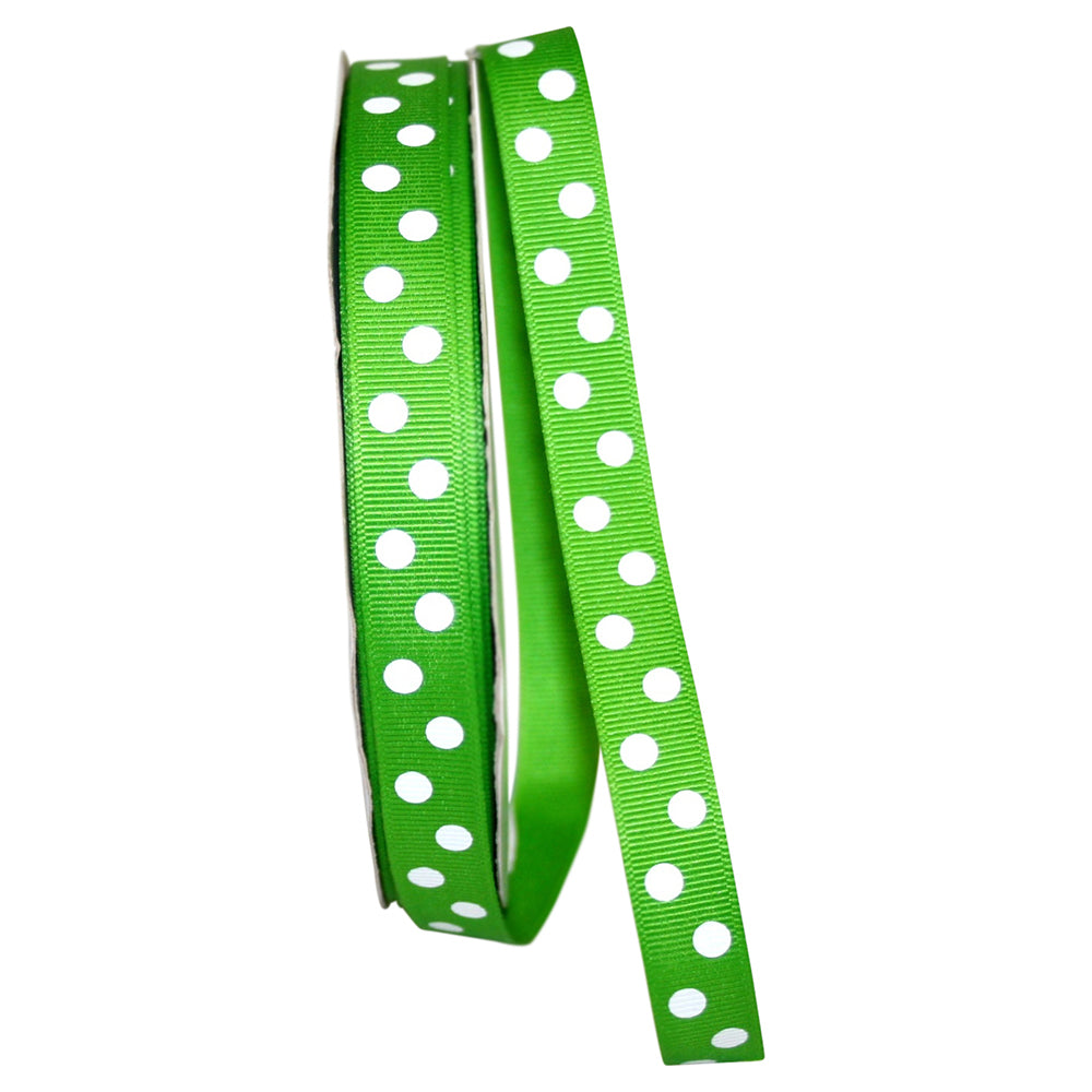 Apple 5 8 Inch Grosgrain Aspirin Dots Ribbon for Wreaths & Bows