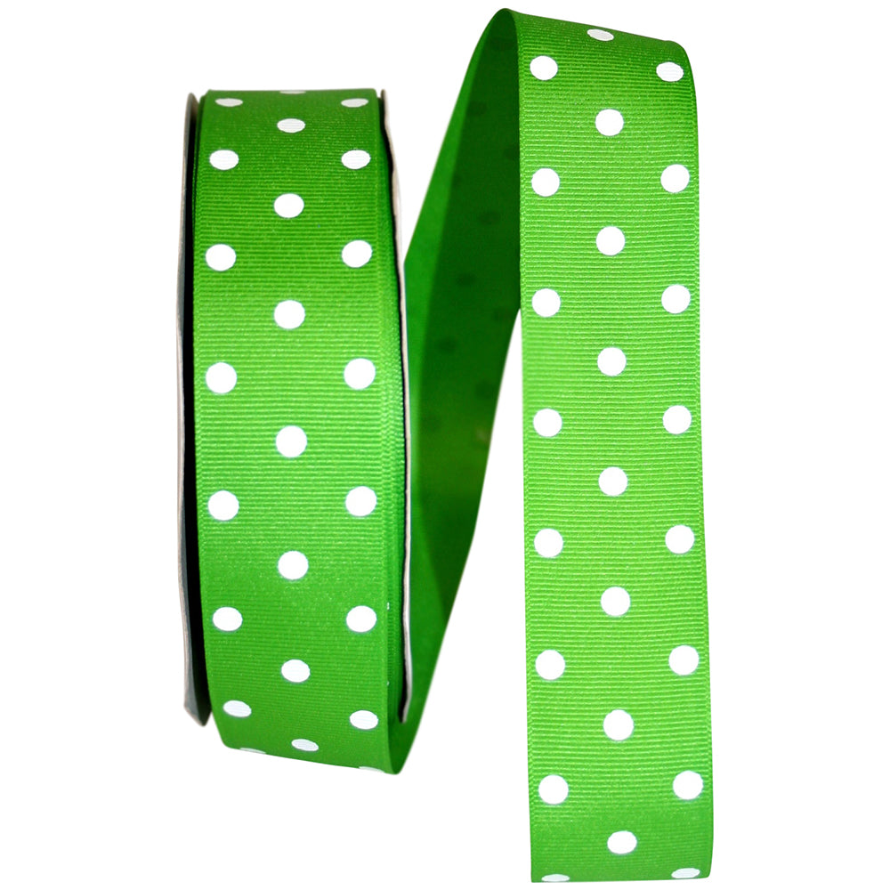 Apple 1-1 2 Inch Grosgrain Aspirin Dots Ribbon for Wreaths & Bows