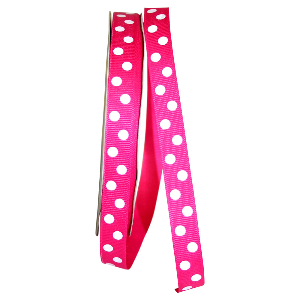 5 8 Inch Grosgrain Aspirin Dots Ribbon for Wreaths & Bows