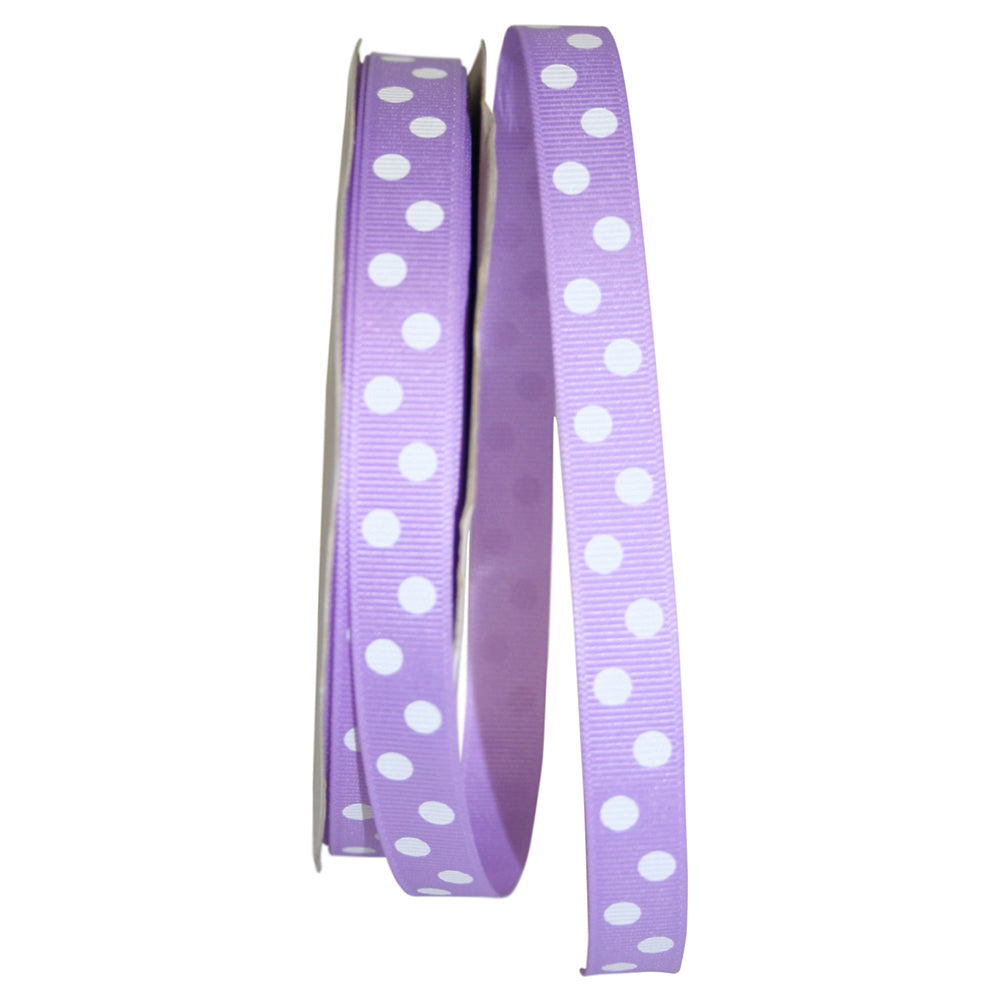 Light 5 8 Inch Grosgrain Aspirin Dots Ribbon for Wreaths & Bows