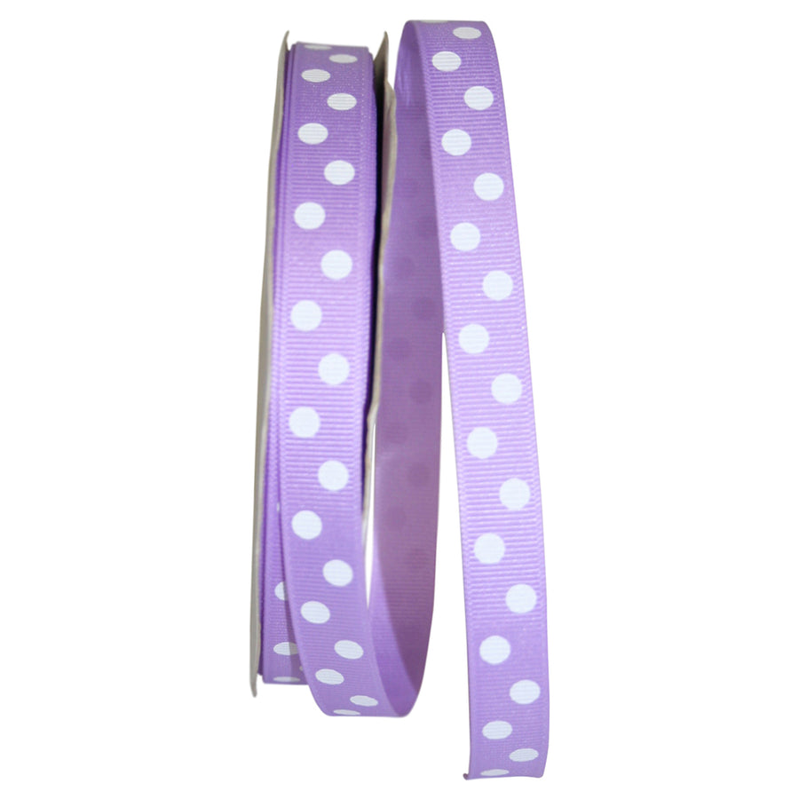 Light 5 8 Inch Grosgrain Aspirin Dots Ribbon for Wreaths & Bows