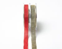 5/8 Inch Distressed Ribbon with Gold Metallic Edge