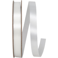 White 5 8 Inch Satin Cooler Ribbon for Wreaths & Bows