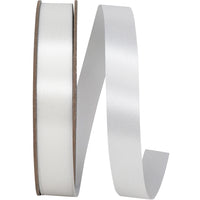 White 7 8 Inch Satin Cooler Ribbon for Wreaths & Bows