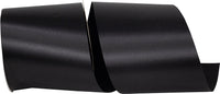 Black 4 Inch Satin Cooler Ribbon for Wreaths & Bows