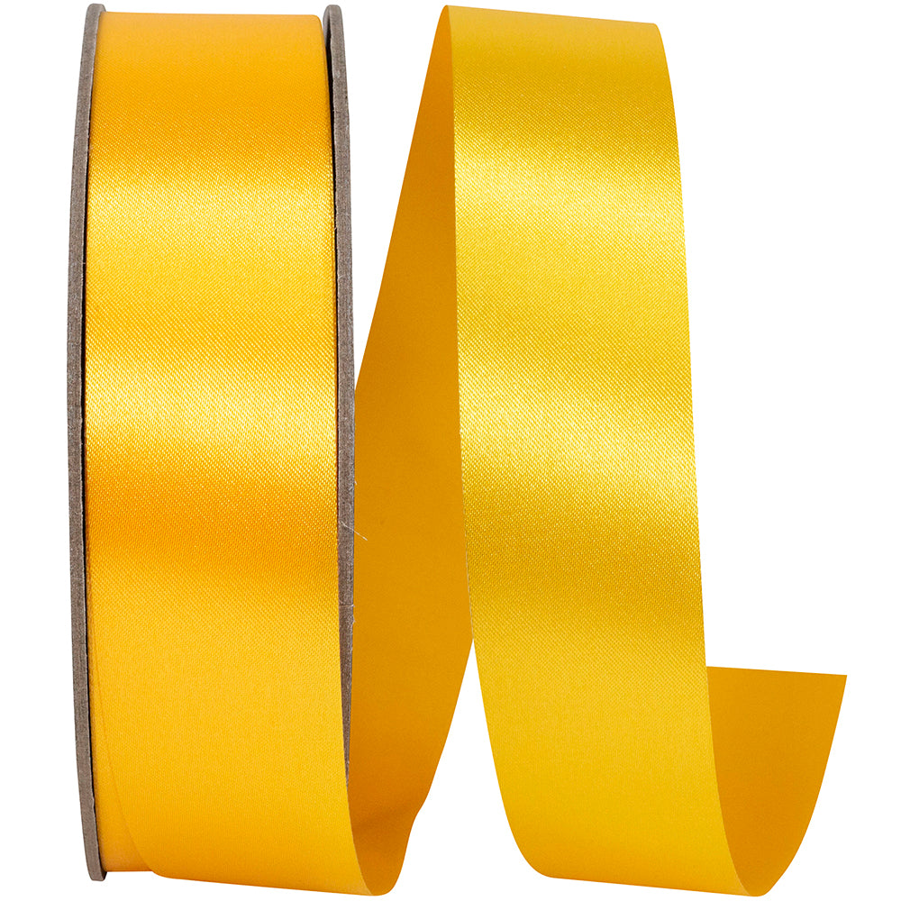 Gold 1-3 8 Inch Satin Cooler Ribbon for Wreaths & Bows