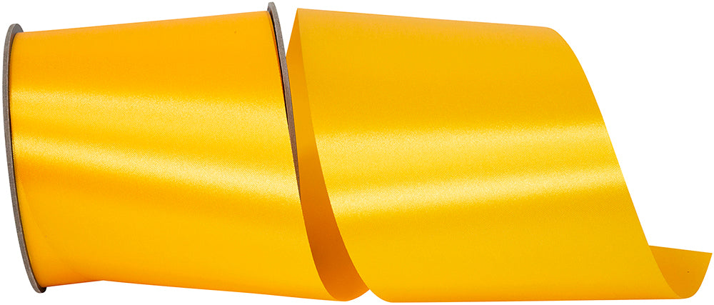 Gold 4 Inch Satin Cooler Ribbon for Wreaths & Bows