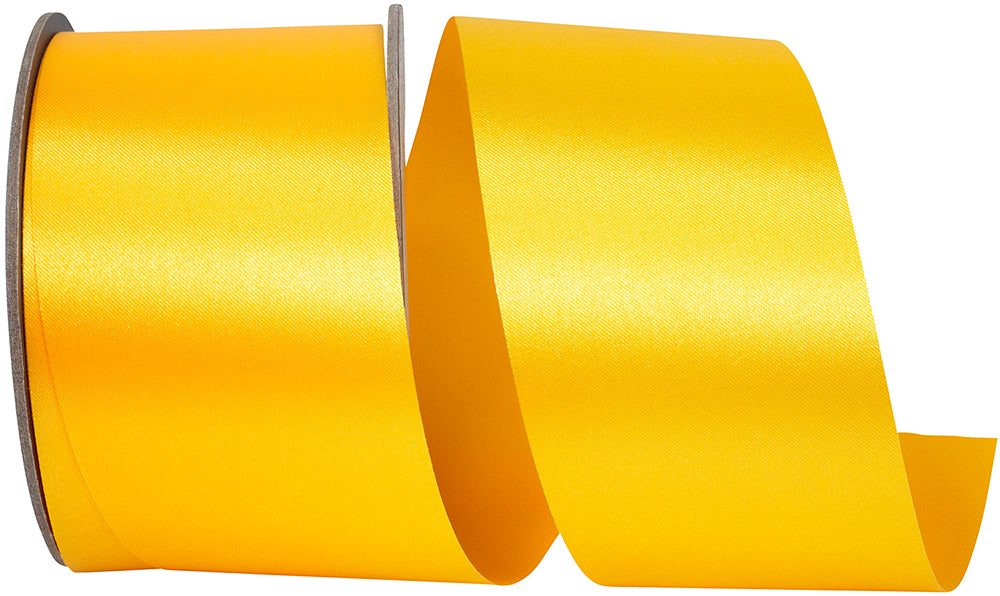 Gold 2-1 2 Inch Satin Cooler Ribbon for Wreaths & Bows