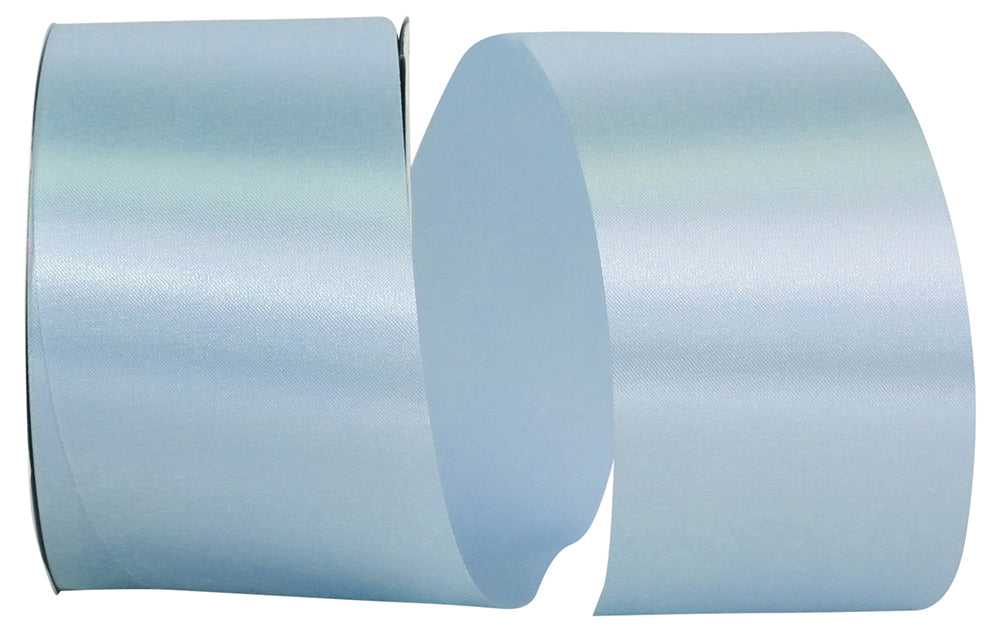 Blue 2-1 2 Inch Satin Cooler Ribbon for Wreaths & Bows