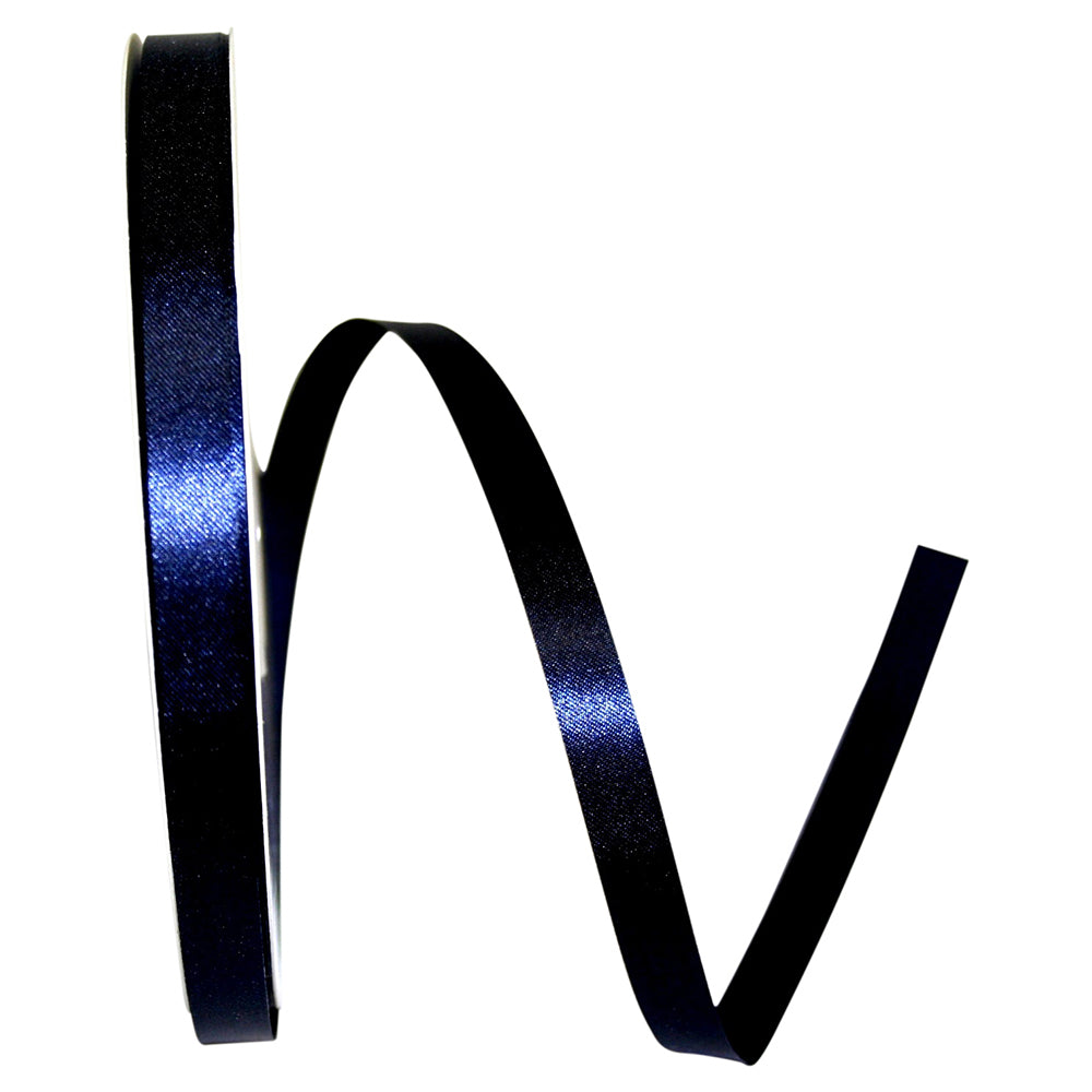 Navy 3 8 Inch Satin Cooler Ribbon for Wreaths & Bows