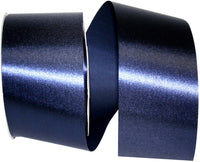 Navy 2-1 2 Inch Satin Cooler Ribbon for Wreaths & Bows