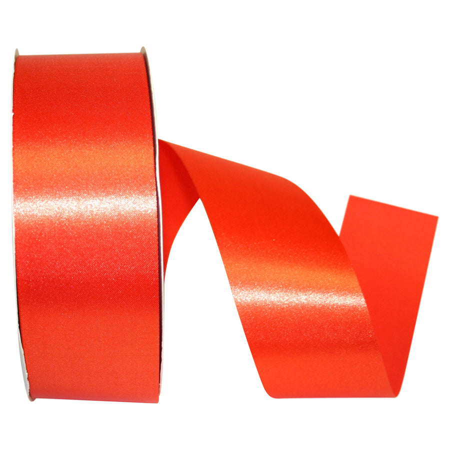 Orange 1-7 8 Inch Satin Cooler Ribbon for Wreaths & Bows