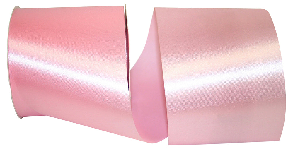 Pink 4 Inch Satin Cooler Ribbon for Wreaths & Bows
