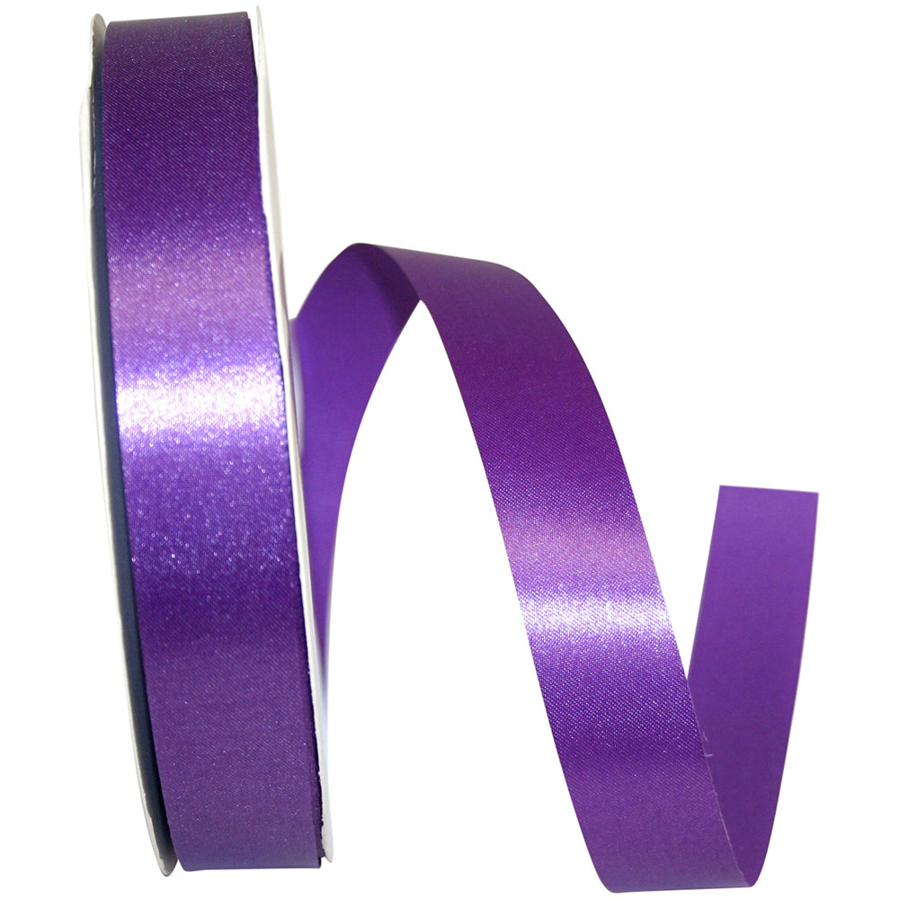 Purple 7 8 Inch Satin Cooler Ribbon for Wreaths & Bows