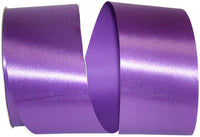 Purple 2-1 2 Inch Satin Cooler Ribbon for Wreaths & Bows