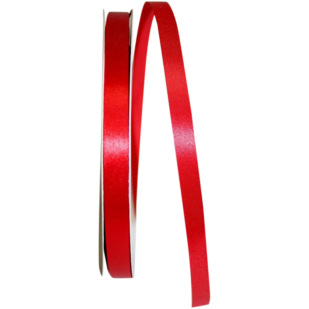 Red 3 8 Inch Satin Cooler Ribbon for Wreaths & Bows