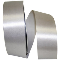 Silver 1-7 8 Inch Satin Cooler Ribbon for Wreaths & Bows