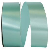 Aqua Satin Cooler Ribbon 1-7/8 Inch for Wreaths and Bows