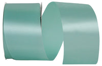 Aqua Satin Cooler Ribbon 2-1/2 Inch for Wreaths and Bows
