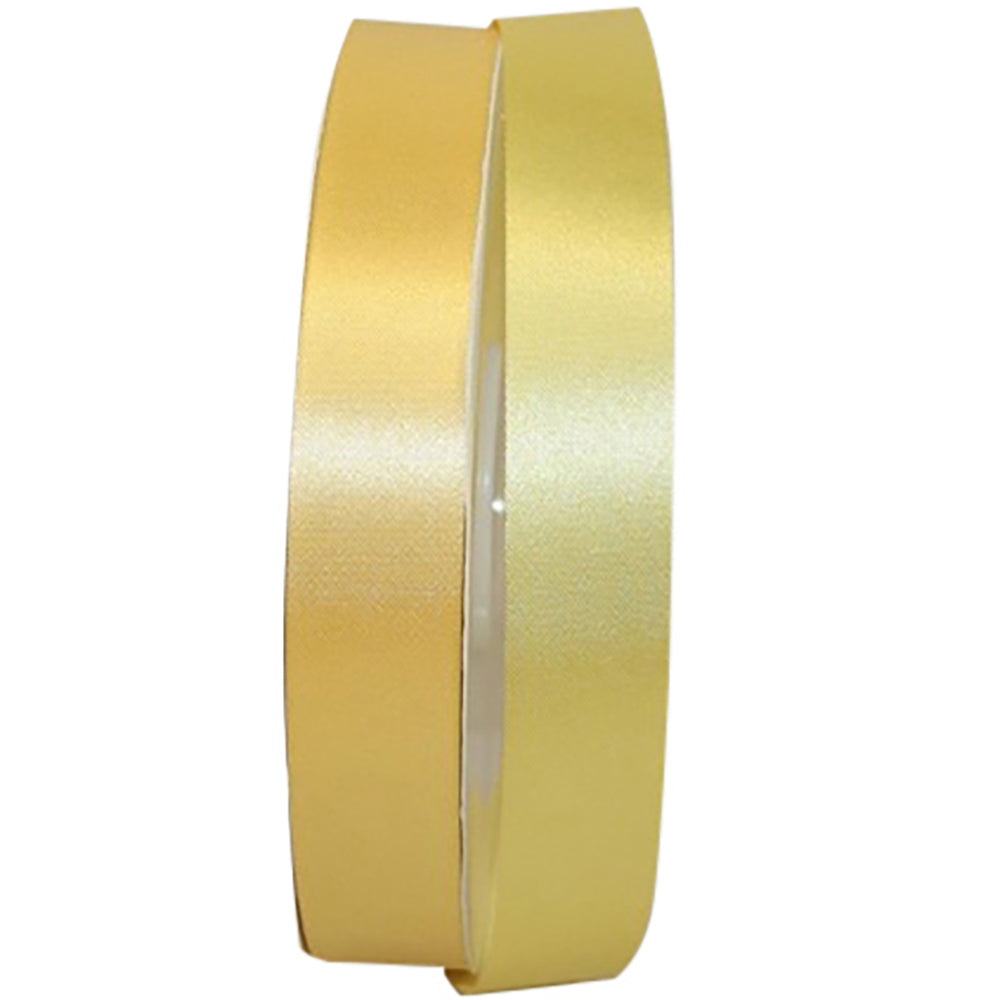 Yellow 7 8 Inch Satin Cooler Ribbon for Wreaths & Bows