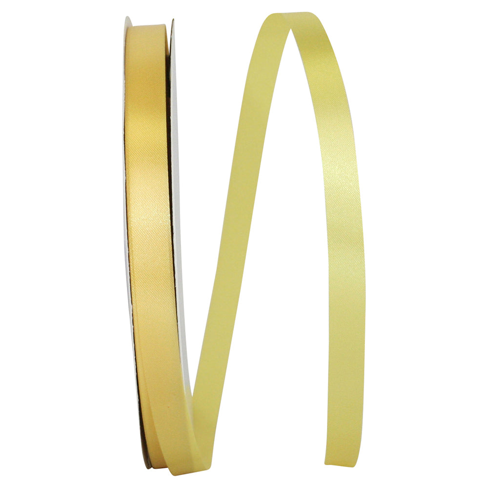 Yellow 3 8 Inch Satin Cooler Ribbon for Wreaths & Bows