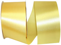 Yellow 2-1 2 Inch Satin Cooler Ribbon for Wreaths & Bows