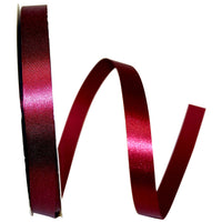 Burgundy Satin Cooler Ribbon 5/8 Inch for Wreaths and Bows