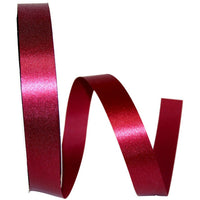 Burgundy Satin Cooler Ribbon 7/8 Inch for Wreaths and Bows