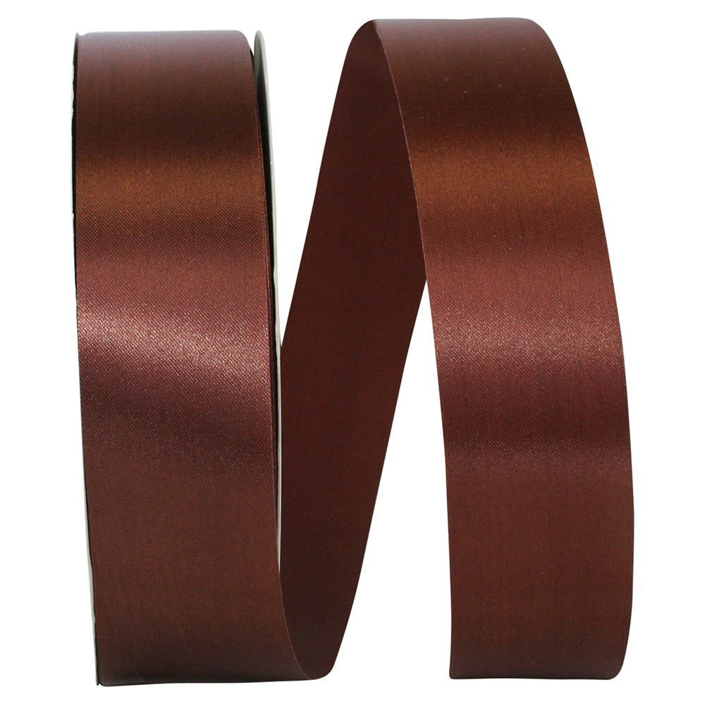 Brown 1-3 8 Inch Satin Cooler Ribbon for Wreaths & Bows