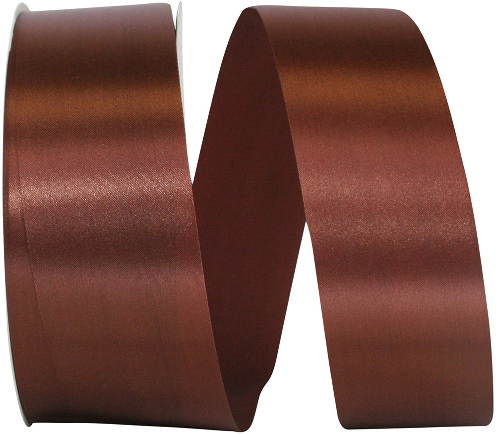 Brown 1-7 8 Inch Satin Cooler Ribbon for Wreaths & Bows