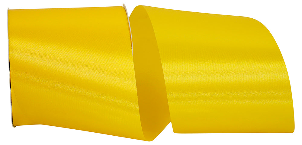 Sunshine 4 Inch Satin Cooler Ribbon for Wreaths & Bows