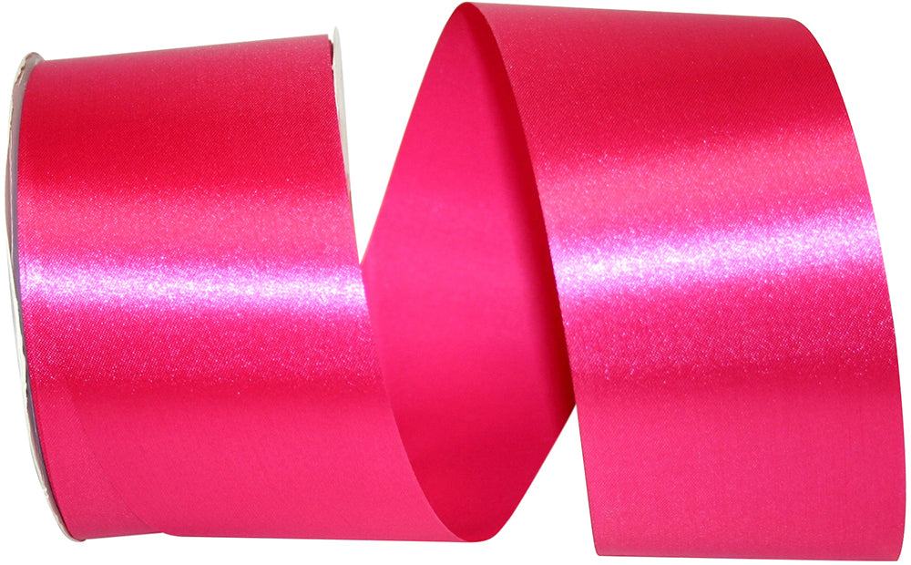 Cyclamen 2-1 2 Inch Satin Cooler Ribbon for Wreaths & Bows