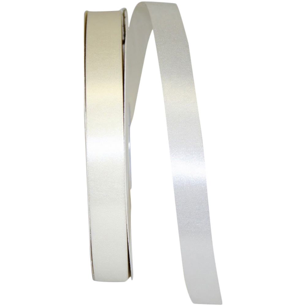 Ivory 5 8 Inch Satin Cooler Ribbon for Wreaths & Bows