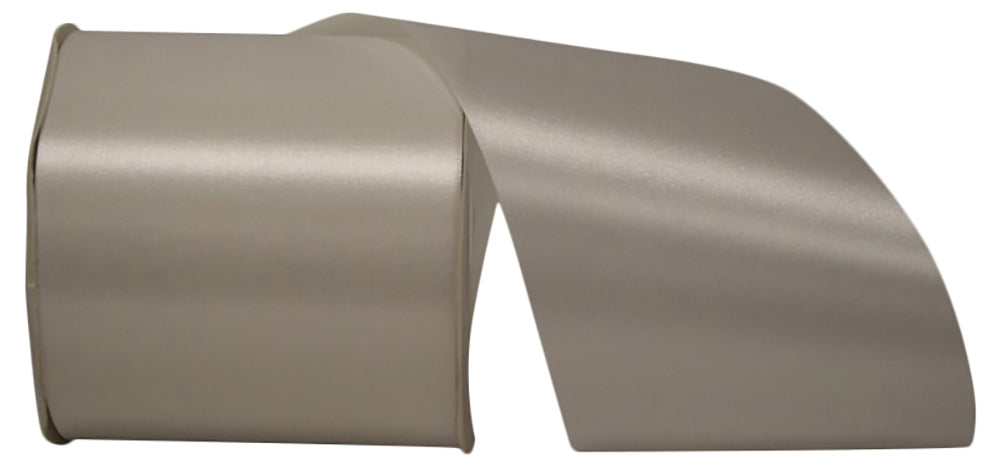 Ivory 4 Inch Satin Cooler Ribbon for Wreaths & Bows