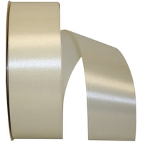 Ivory 1-7 8 Inch Satin Cooler Ribbon for Wreaths & Bows