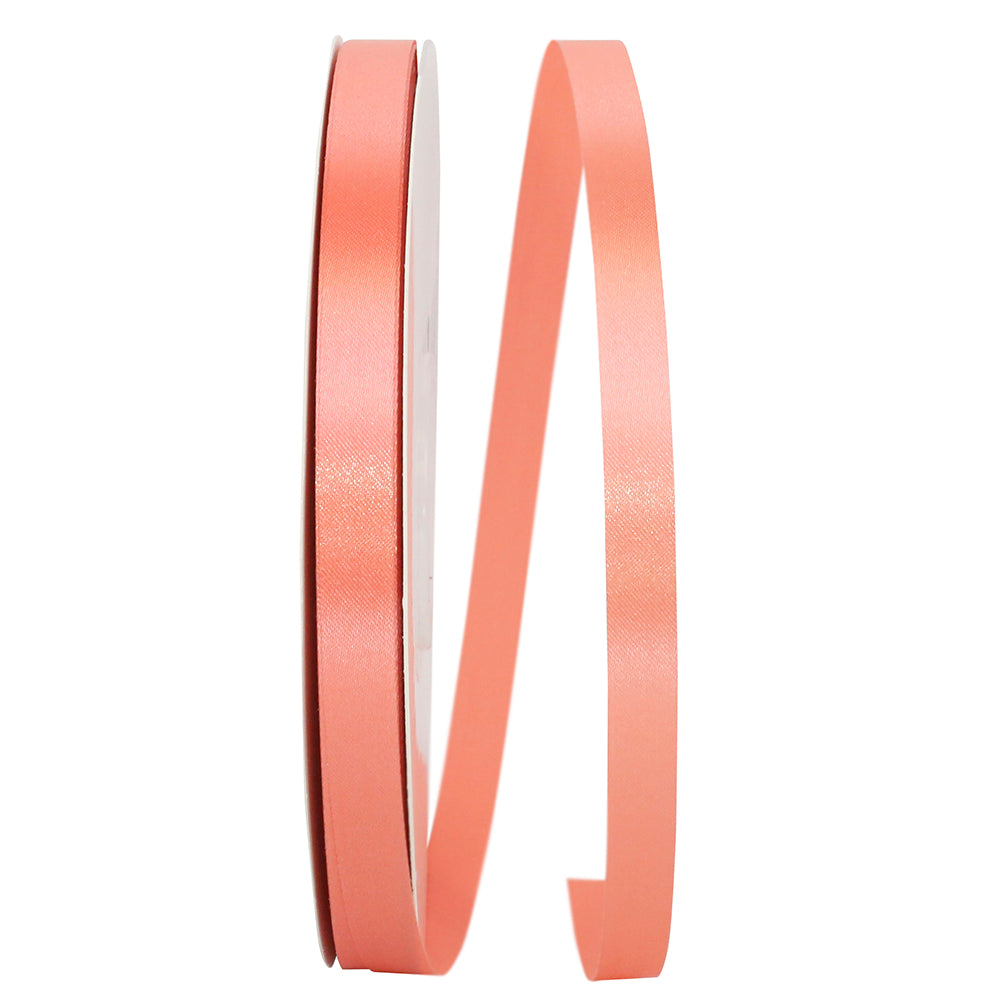 Coral 3 8 Inch Satin Cooler Ribbon for Wreaths & Bows