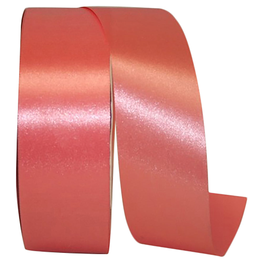 Coral 1-7 8 Inch Satin Cooler Ribbon for Wreaths & Bows
