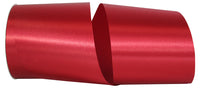 Scarlet Satin Cooler Ribbon 4 Inch for Wreaths and Bows