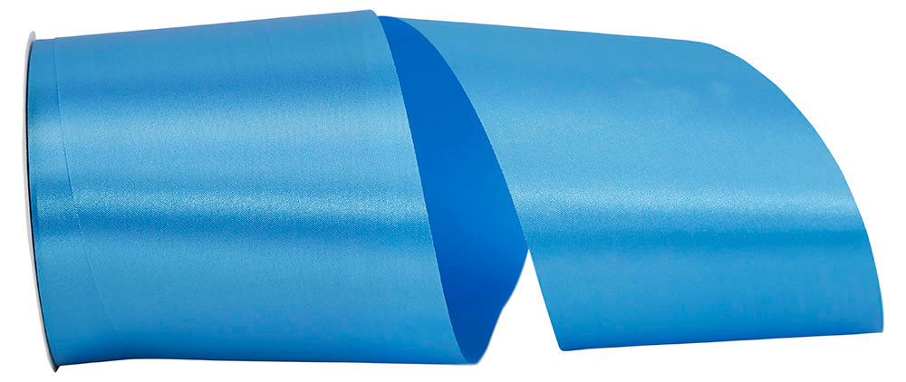 Turquoise Satin Cooler Ribbon 4 Inch for Wreaths and Bows