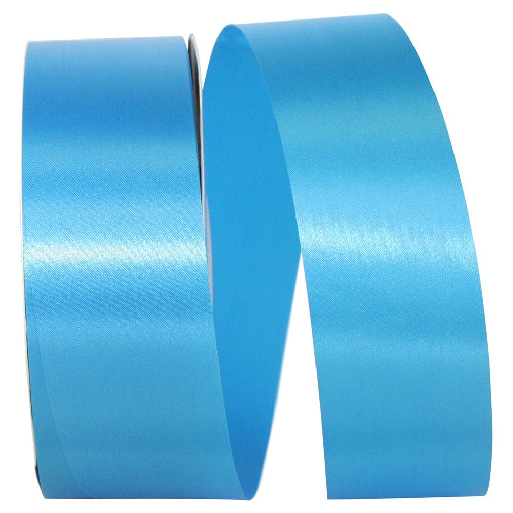 Turquoise Satin Cooler Ribbon 1-7/8 Inch for Wreaths