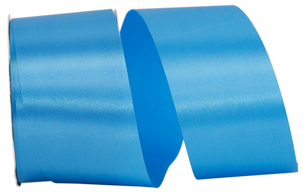 Turquoise Satin Cooler Ribbon 2-1/2 Inch for Wreaths