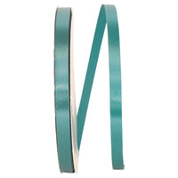 Teal Satin Cooler Ribbon 3/8 Inch for Wreaths and Bows