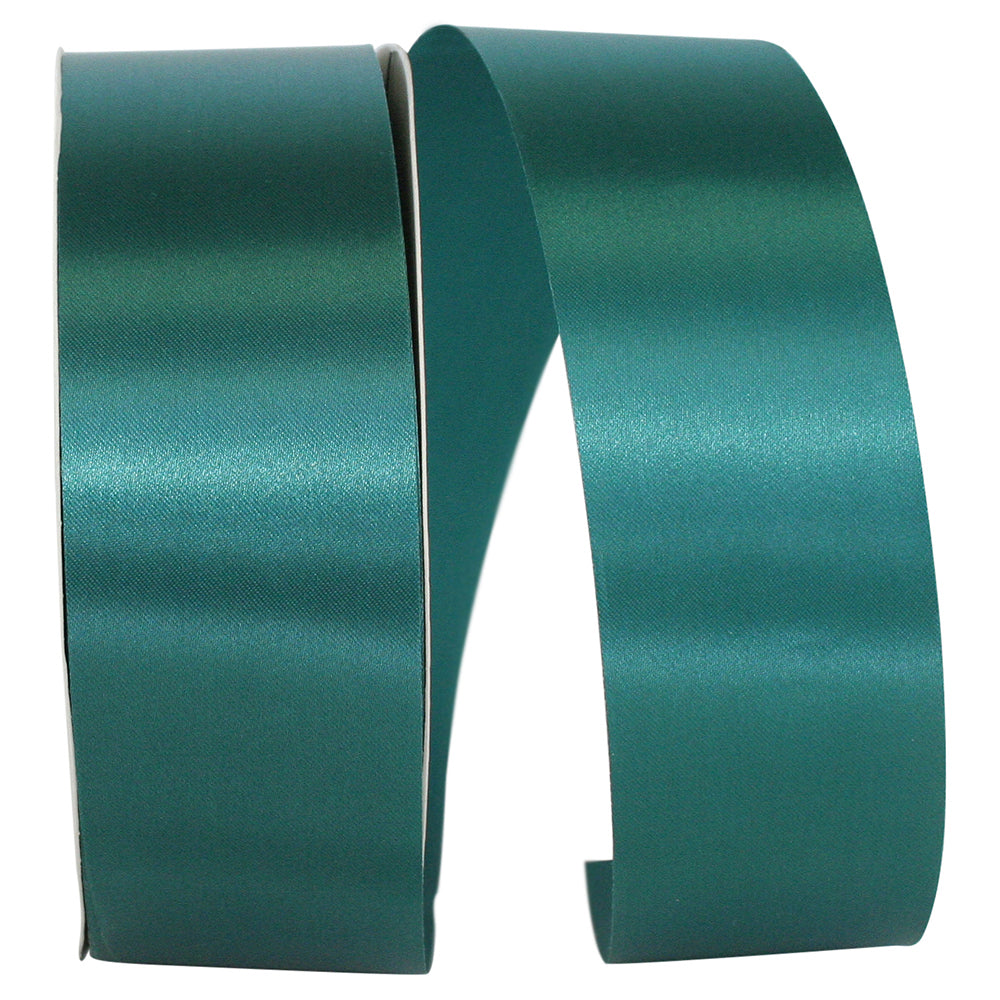 Teal Satin Cooler Ribbon 1-7/8 Inch 100 Yards