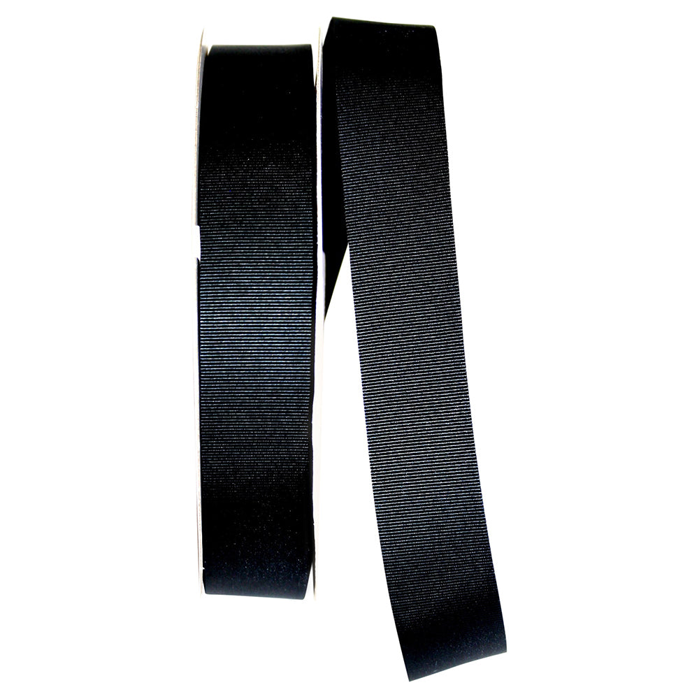 Black 1 Inch Nylon Tape Ribbon for Wreaths & Bows