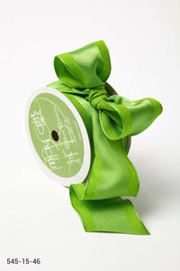 1.5 Inch Woven Upholstery Fabric Ribbon with Wired Edge – 545-15-46 parrot green