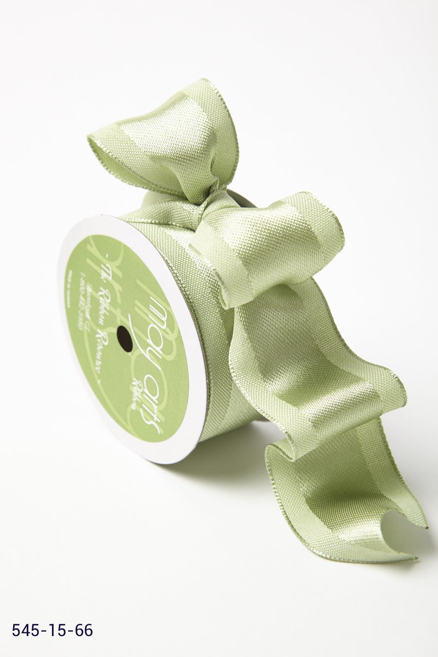 1.5 Inch Woven Upholstery Fabric Ribbon with Wired Edge – 545-15-66 celery