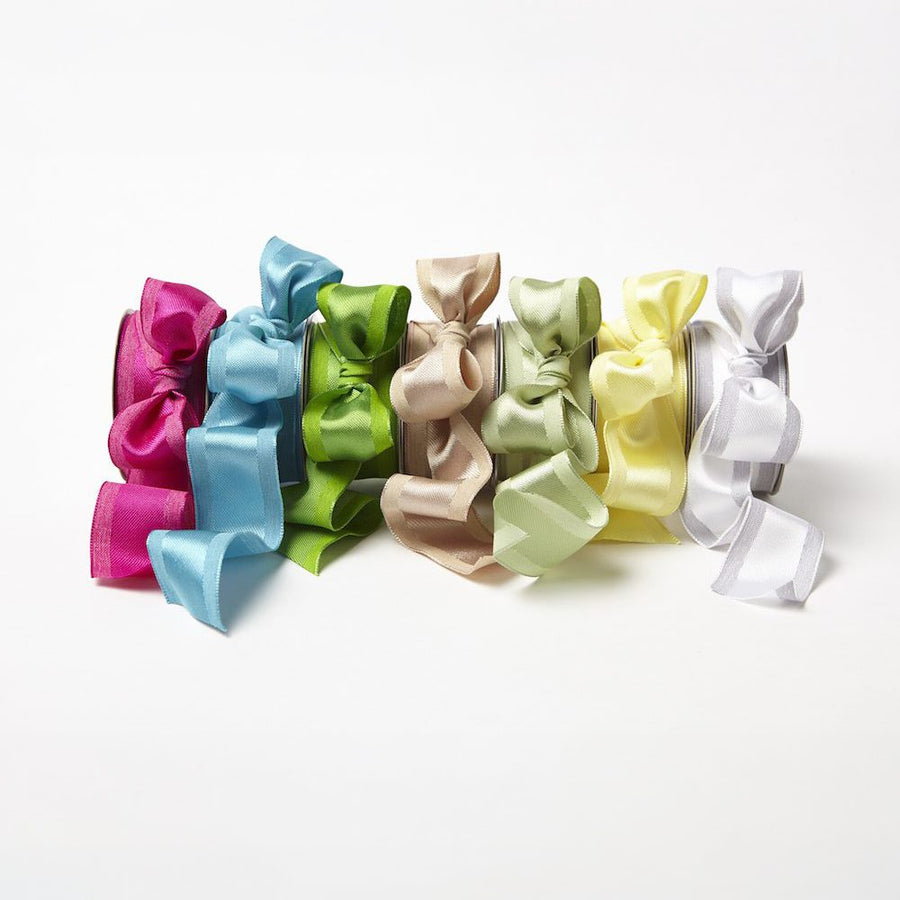 1.5 Inch Woven Upholstery Fabric Ribbon with Wired Edge